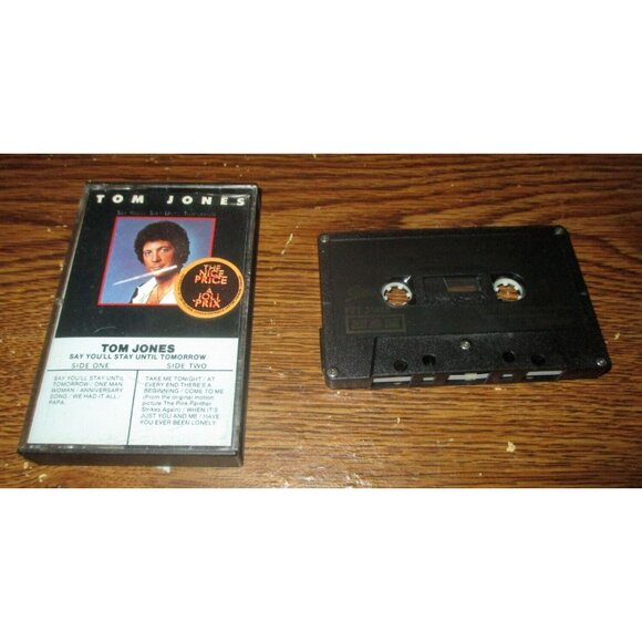 Tom Jones - Say You'll Stay Until Tomorrow on cassette (CBS/ Epic Records, 1977) - Picture 1 of 2